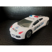 Kids LED Police Car Toy – Electric, 360° Rotary Wheels, Lights & Music