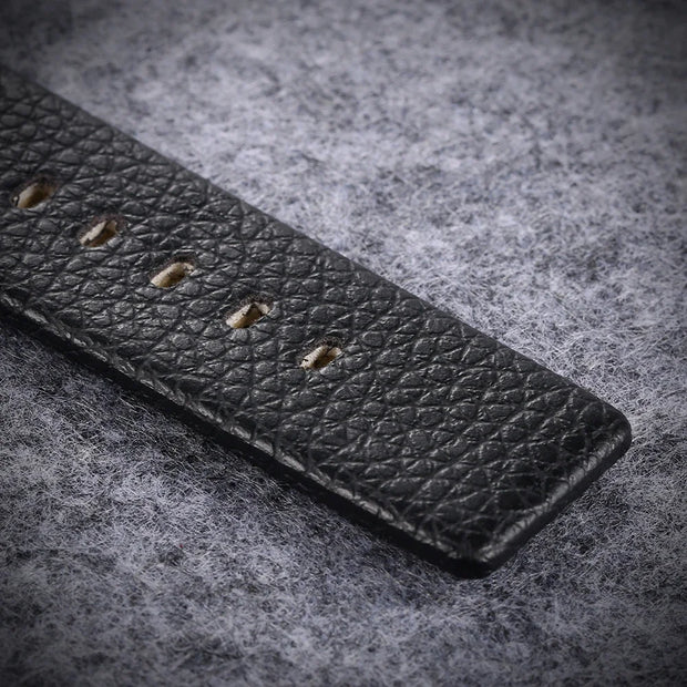 Cagarny Men’s Luxury Quartz Watch with dual time and leather strap