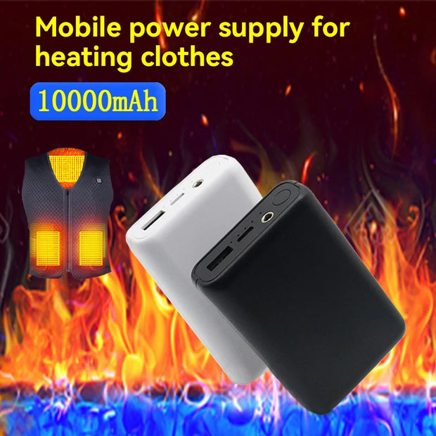 20,000mAh Power Bank USB Charger Fast Charging External Battery for Heating Vest, Jacket, Scarf, Gloves