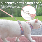 Detachable Cat Collar & Harness Set with Tag for Cats & Dogs