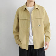Men Jacket American Style Comfortable Breathable Fashionable Versatile Workwear Jacket