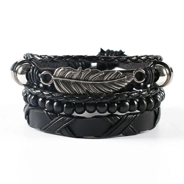 Leather Braided Bracelet for Men - Stylish 2024 Design