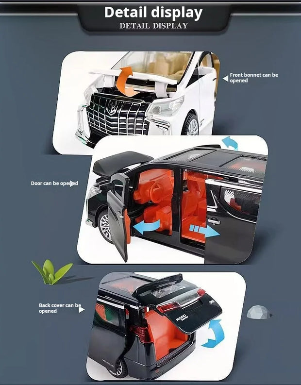1:32 Pull-Back Inertia Car Toy – With Lights & Sound for Kids