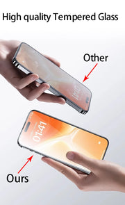 4-Pack iPhone Tempered Glass Screen Protector – iPhone 7–16 Pro Max