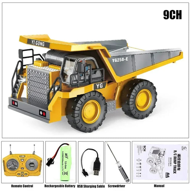 RC Construction Vehicle Toys – Remote Control Excavator, Dump Truck & Bulldozer