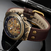 Men’s Automatic Mechanical Watch – Retro Leather Strap