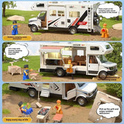 Luxury RV Toy Car for Kids – Movable Travel & Camping Model Playset