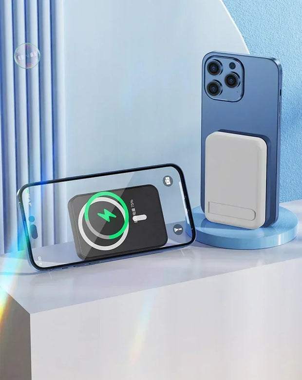 20,000mAh Magnetic Wireless Power Bank Mini Portable for iPhone 12-15, Xiaomi, Quick Charge