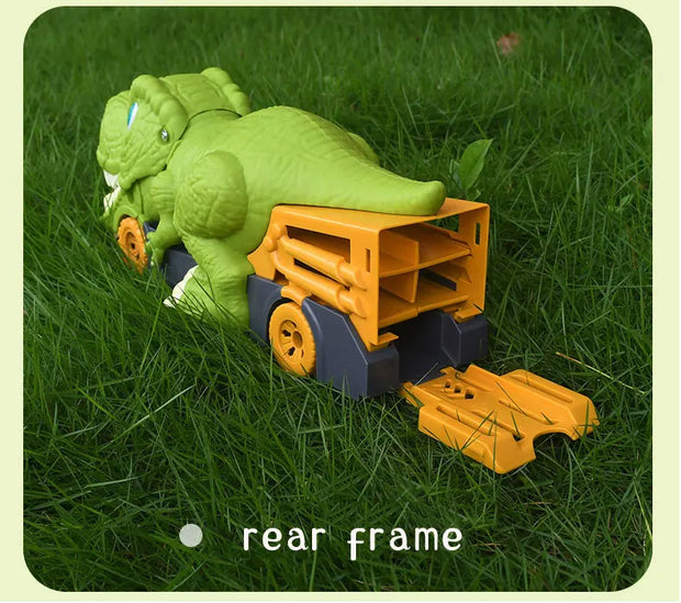 Dinosaur Car Carrier Truck Toy – Racing Track Playset for Kids