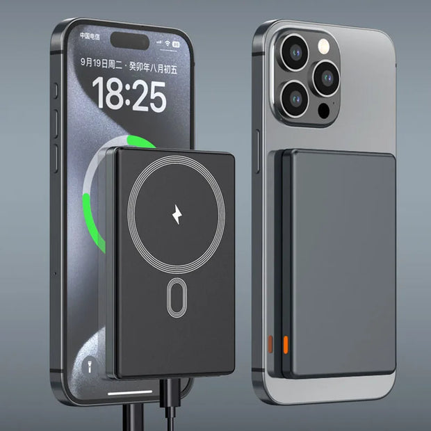 5000mAh PD20W Wireless Powerbank Charger, 10000mAh Ultra Slim Backup Battery