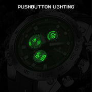 Men’s LIGE Sports Watch Quartz Analog Digital Design