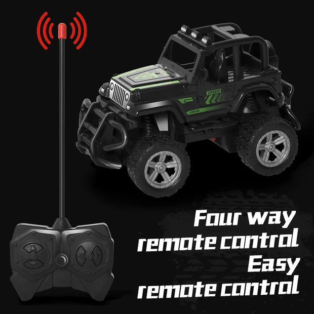 Remote Control Off-Road Car Toy – 4WD Drift Rebound Vehicle for Kids