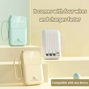 20000mAh Built-In Cable Power Bank – Fast Charging, Compact & High-Capacity