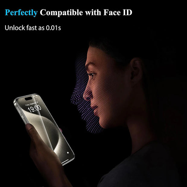 4-Pack iPhone Tempered Glass Screen Protector – iPhone 7–16 Pro Max