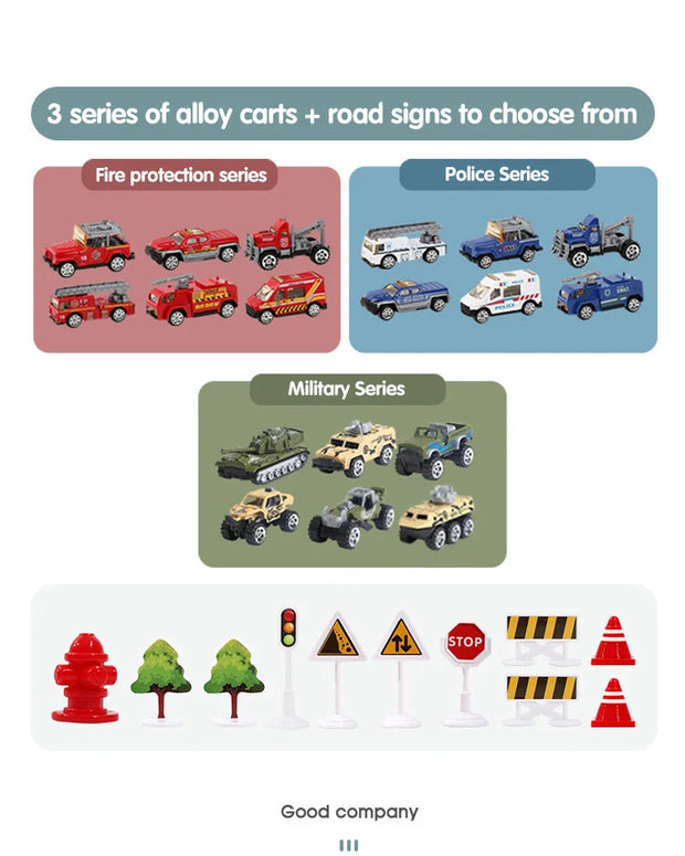Large Airplane Toy with Mini Cars – Diecast Transport Aircraft Set