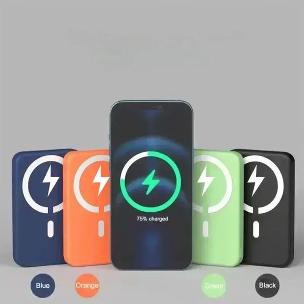 Original 1:1 MagSafe Magnetic Power Bank Wireless Charger for iPhone 12-15 Series