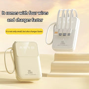 20000mAh Built-In Cable Power Bank – Fast Charging, Compact & High-Capacity