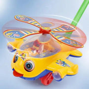 Baby Walker Push Toy – Plane & Car Push-Along Outdoor Toy for Toddlers