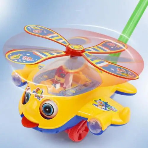 Baby Walker Push Toy – Plane & Car Push-Along Outdoor Toy for Toddlers