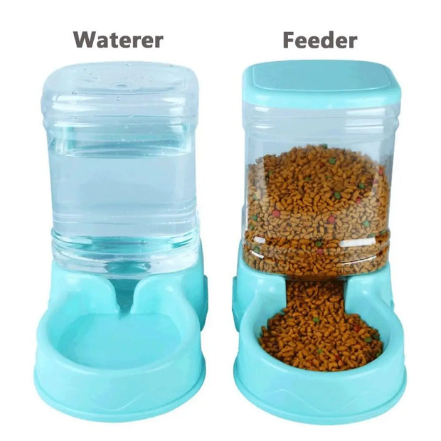 3.8L PP Pet Feeder & Water Fountain, Automatic Drink Bowl for Cats & Dogs