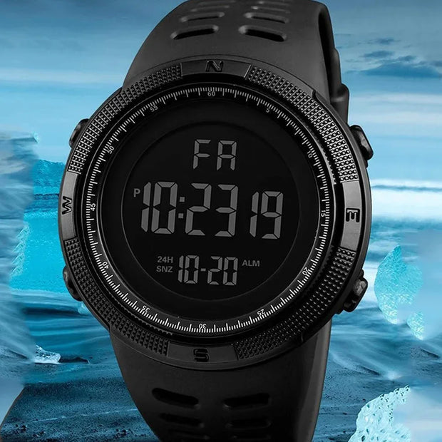 Men’s Military Sports Digital Watch – LED Multifunction