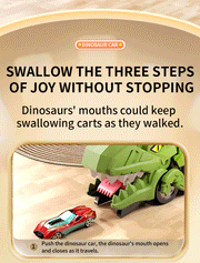 Dinosaur Track Toy Car Set – T-Rex Puzzle Playset for Kids 3-6