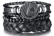 Leather Braided Bracelet for Men - Stylish 2024 Design