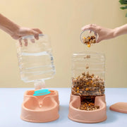 3.8L PP Pet Feeder & Water Fountain, Automatic Drink Bowl for Cats & Dogs