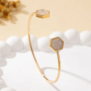 Adjustable Open Bracelet on Wrist