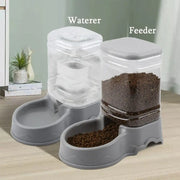 3.8L PP Pet Feeder & Water Fountain, Automatic Drink Bowl for Cats & Dogs