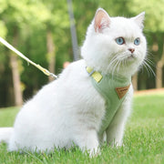 Detachable Cat Collar & Harness Set with Tag for Cats & Dogs