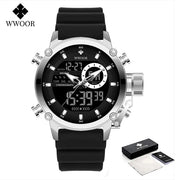 WWOOR Fashion Watches for Men Luxury Digital Design