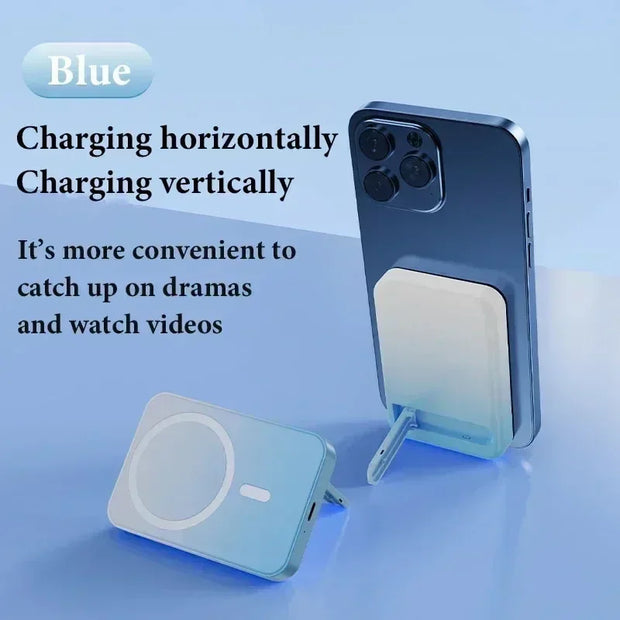 20,000mAh Magnetic Wireless Power Bank Mini Portable for iPhone 12-15, Xiaomi, Quick Charge