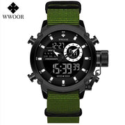 WWOOR Fashion Watches for Men Luxury Digital Design