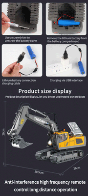 RC Construction Vehicle Toys – Remote Control Excavator, Dump Truck & Bulldozer