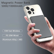 5000mAh PD20W Wireless Powerbank Charger, 10000mAh Ultra Slim Backup Battery