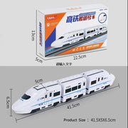 Kids DIY Electric Train Toy – High-Speed Railway with Sound & Light