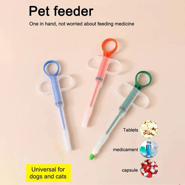 Pet Silicone Pill & Liquid Feeder – Reusable Dog & Cat Medicine Dispenser