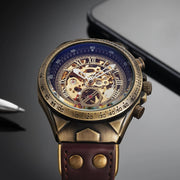 Men’s Automatic Mechanical Watch – Retro Leather Strap