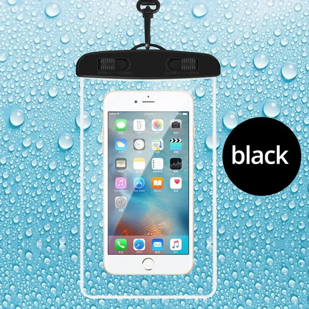 Waterproof Phone Pouch – Universal Swimming Case for iPhone 13–15 Pro Max
