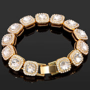 Hip Hop Iced-Out Cuban Chain Bracelet for Women