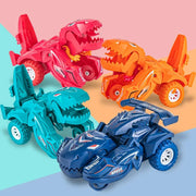 2-in-1 Dinosaur Transformation Car Toy – Action Collision Vehicle for Kids
