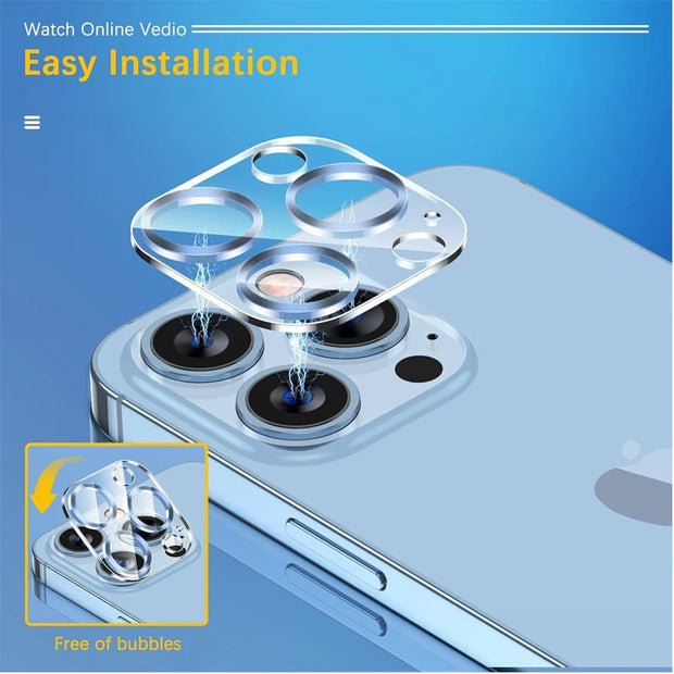 iPhone Camera Lens Protector – Tempered Glass for iPhone 12–16 Pro Series