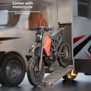 Luxury RV Toy Car for Kids – Movable Travel & Camping Model Playset