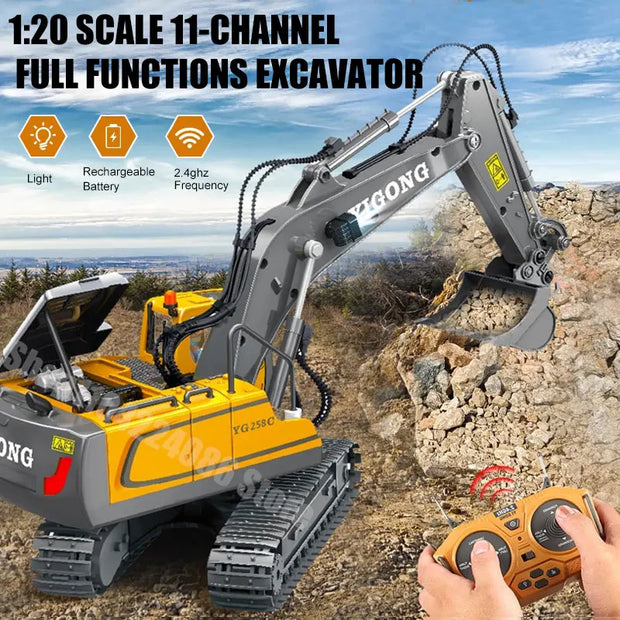RC Construction Vehicle Toys – Remote Control Excavator, Dump Truck & Bulldozer