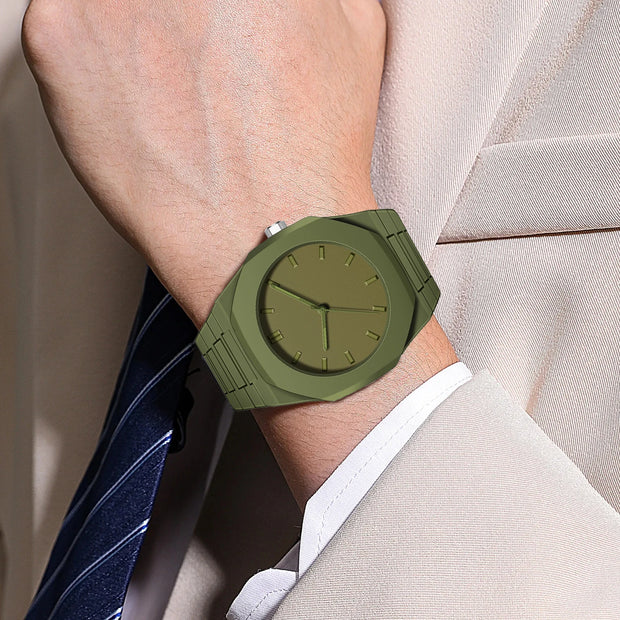 Men’s Modern Sports Watch – Creative Design, Waterproof Quartz 2025