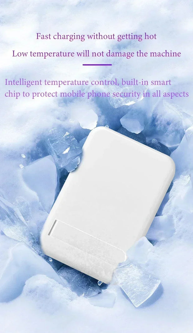 20,000mAh Magnetic Wireless Power Bank Mini Portable for iPhone 12-15, Xiaomi, Quick Charge