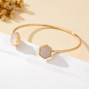 Adjustable Open Bracelet on Wrist