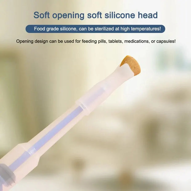 Pet Silicone Pill & Liquid Feeder – Reusable Dog & Cat Medicine Dispenser