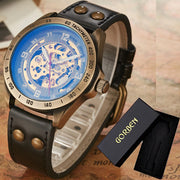 Men’s Automatic Mechanical Watch – Retro Leather Strap